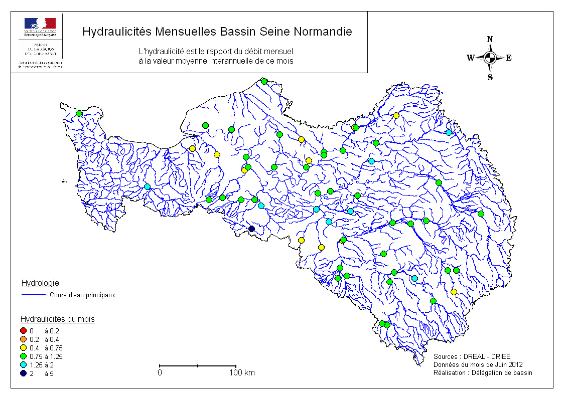 Hydraulicites du mois de Juin 2012