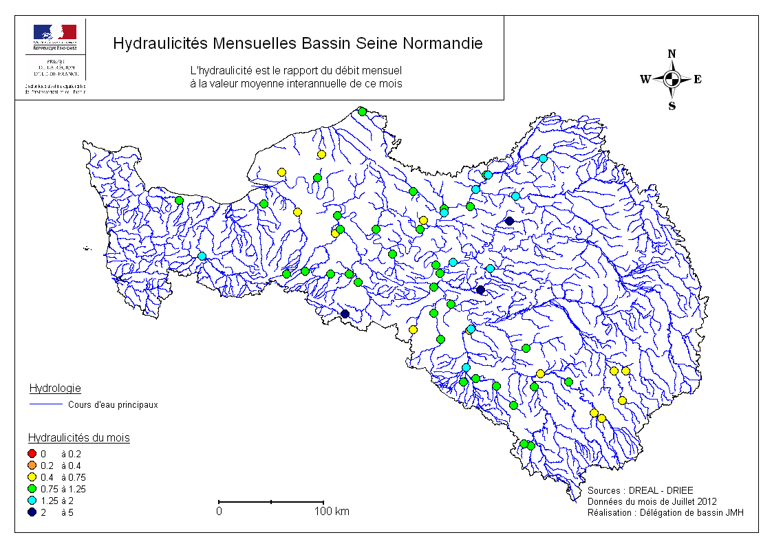 Hydraulicites du mois de Juillet 2012
