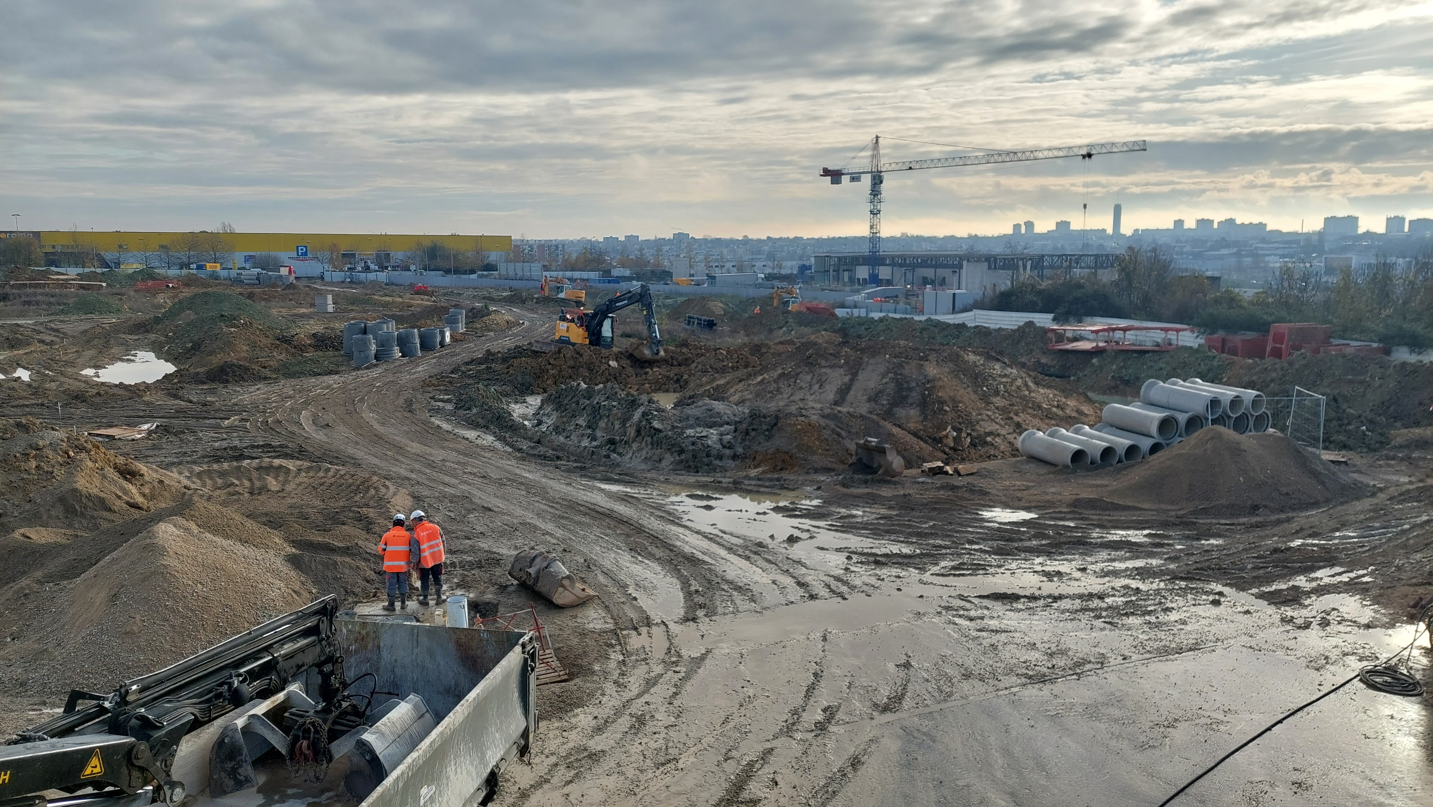 Site de Marne Europe dépollué. Visite du 19/11/23 