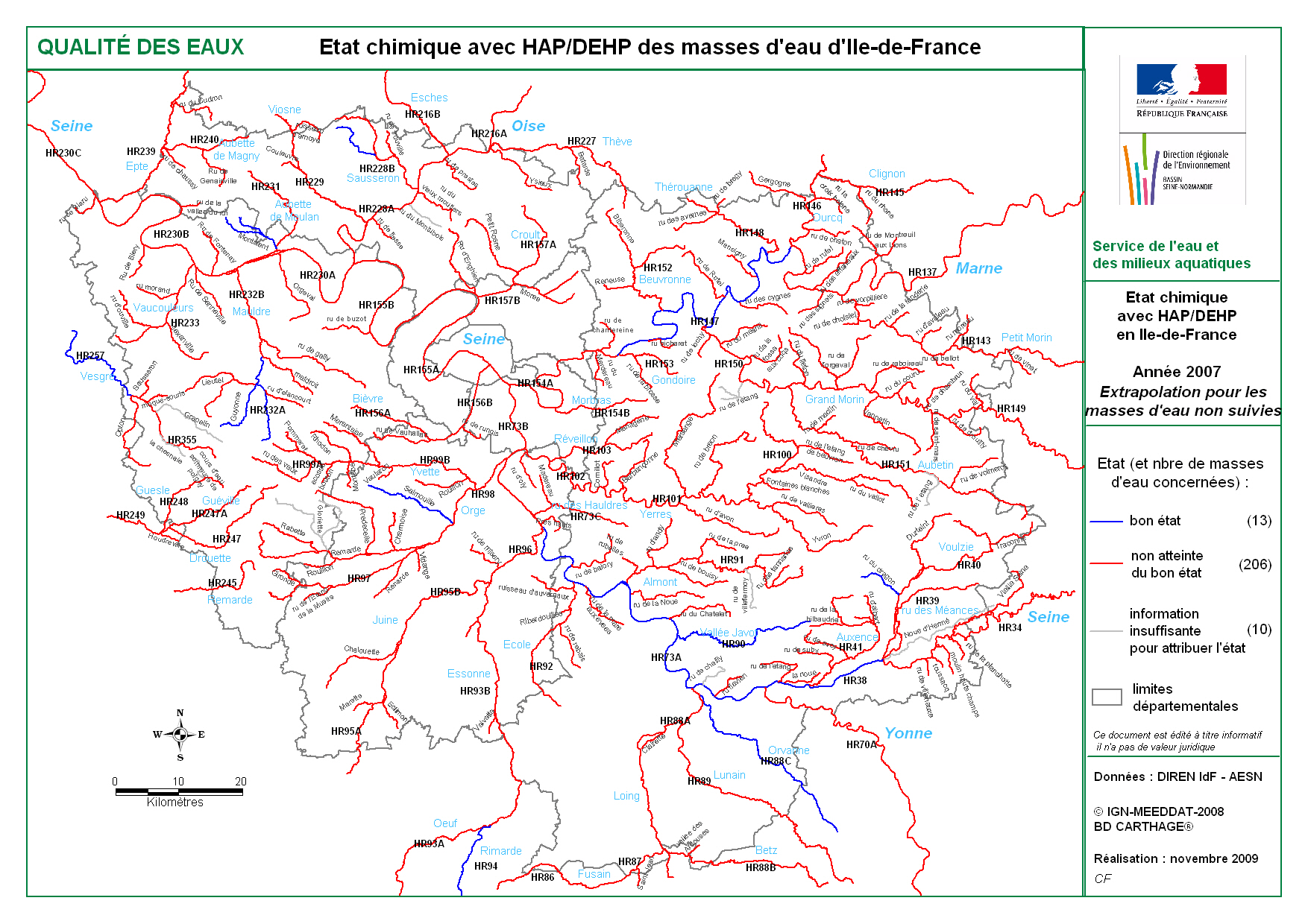 Etat chimique avec HAP/DEHP