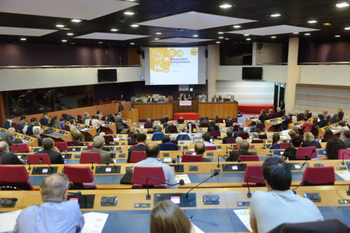 Les participants à la rencontre de conjoncture de l'ORF du 02 octobre 2014