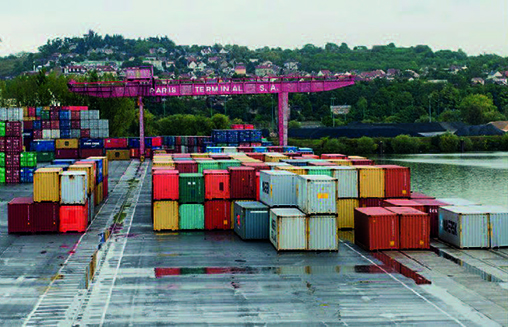 Gennevilliers, stockage de conteneurs