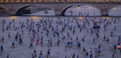 Stand up paddle sur la Seine