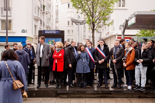 Inauguration prolongement T3b Porte Dauphine