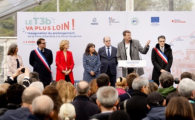 Inauguration prolongement T3b Porte Dauphine