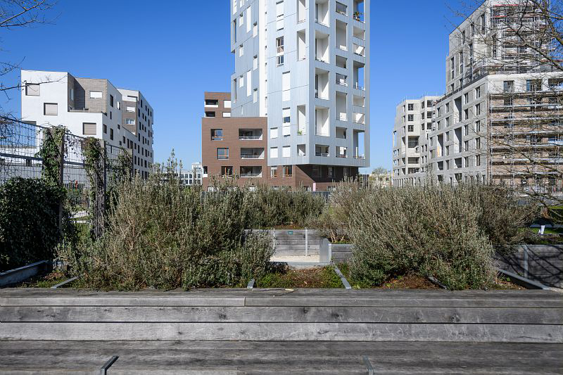 L'écoquartier Seine Ouest, en bord de Seine au pied d'une future gare du Grand Paris Express.