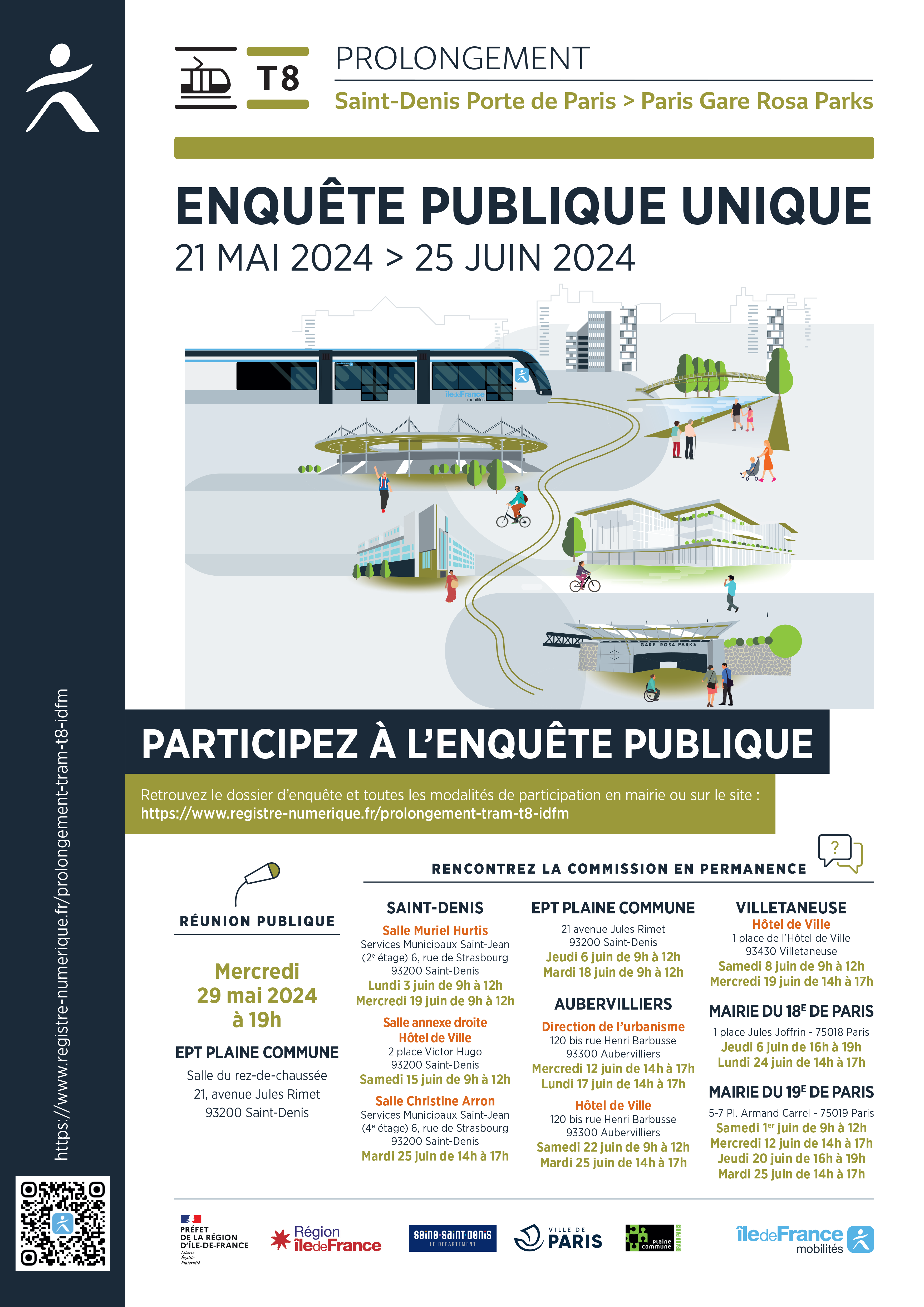 Affiche Enquête publique T8