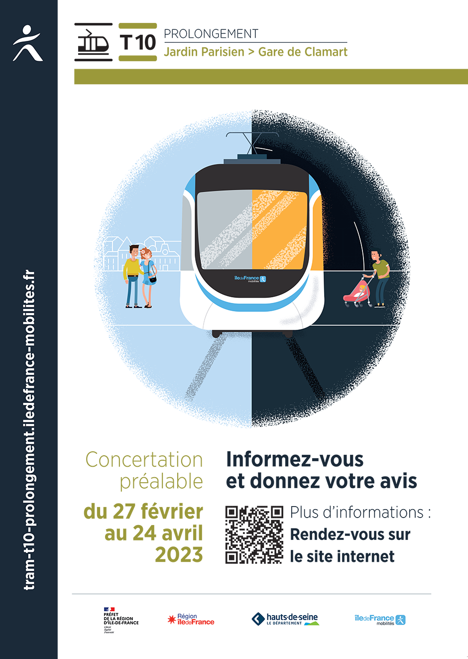 Tram T10 - Concertation préalable du 27/02 au 24/04/2023 : Informez-vous et donnez votre avis 